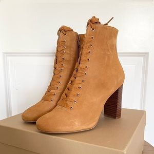 Sezane Tan Ankle Boots